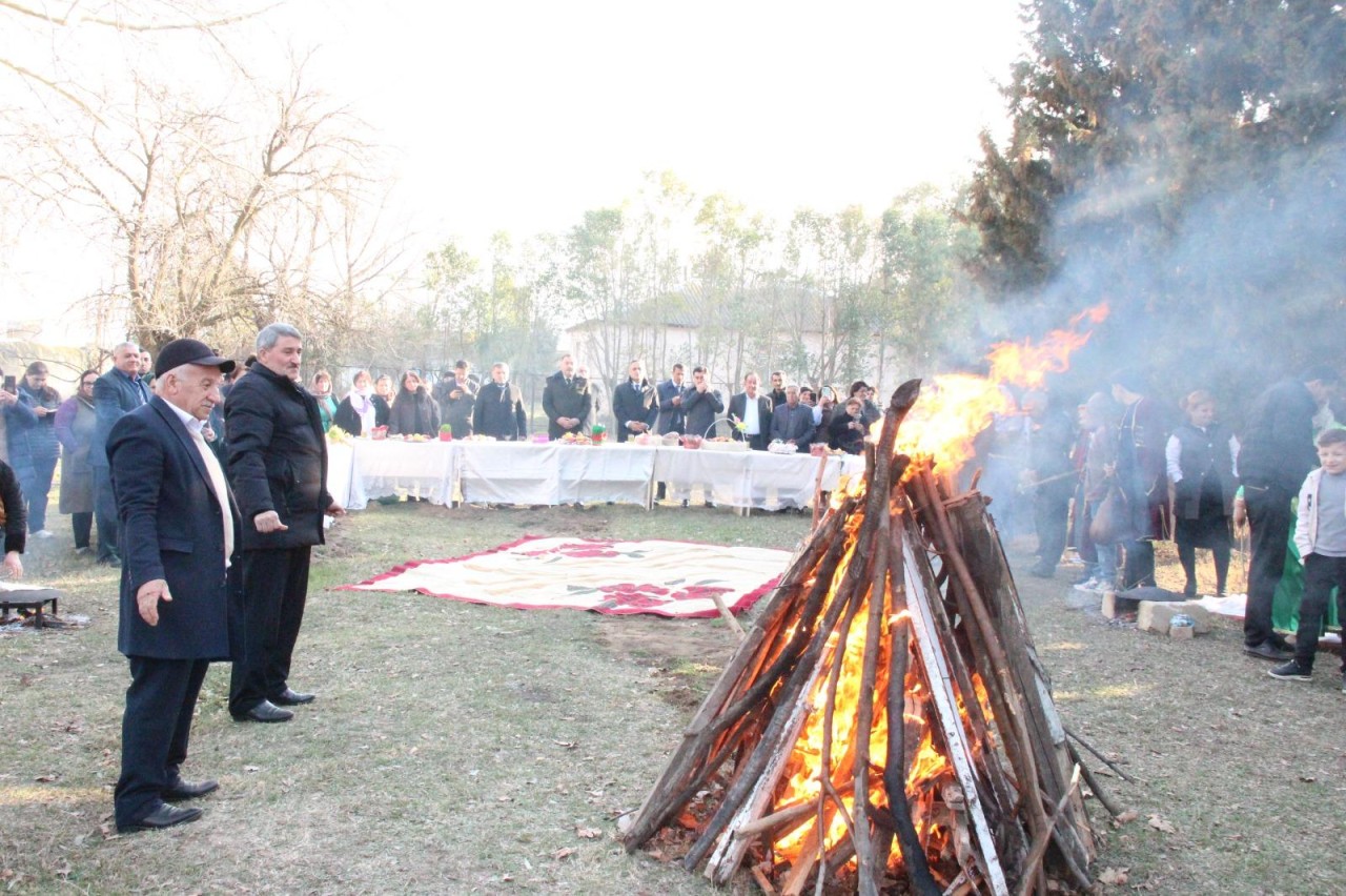 Goranboyun Hazırəhmədli kəndində Yel çərşənbəsi qeyd olundu - FOTOLAR